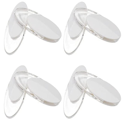 Set of 8 Transparent Handle Curtain Accessories for