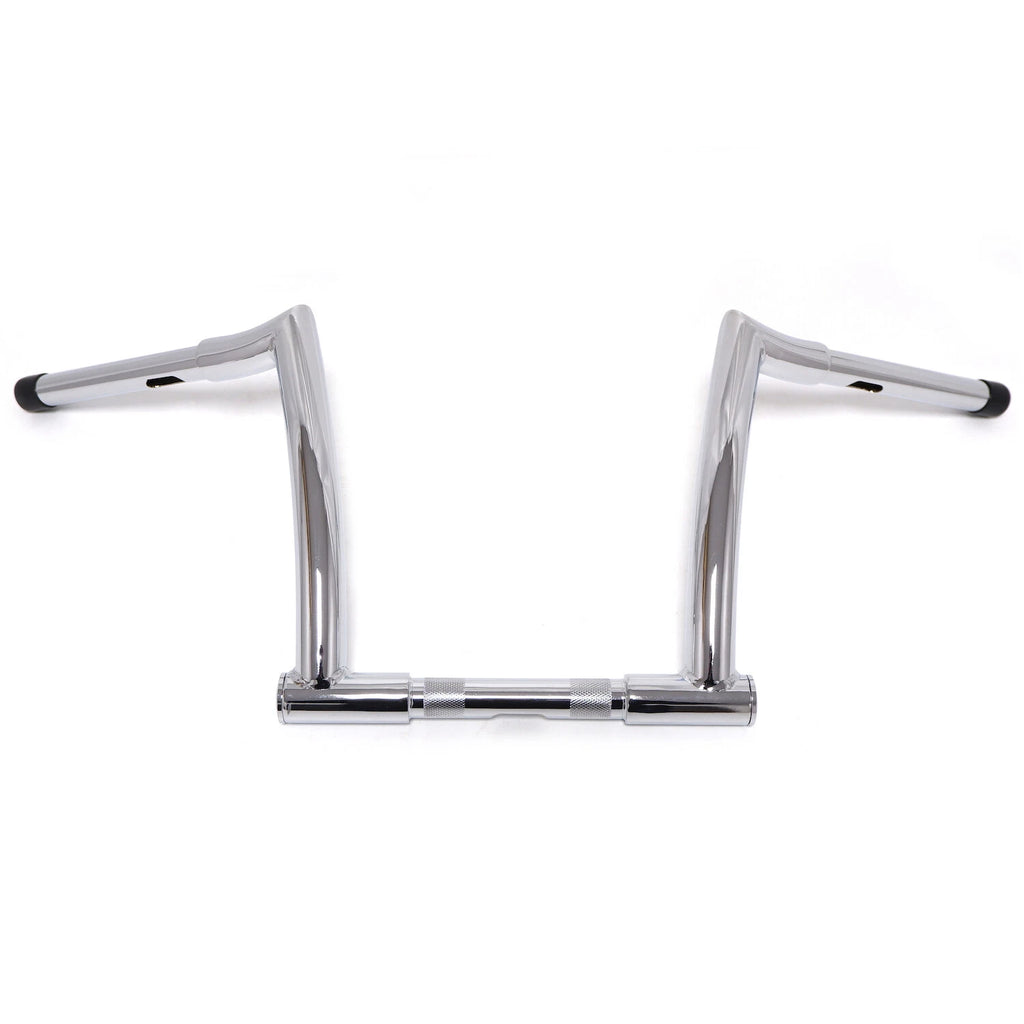 10'' Chrome Chizeled Z-Bar Handlebars for Harley FLD (2012–2016), FXDB (2013–2017)