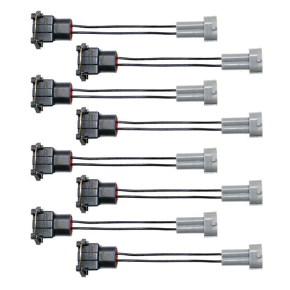 Set of 4 Injector Pnp Adapters - EV1 Bosch to Denso Male Wired