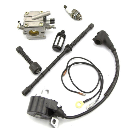 Chainsaw Carburetor Ignition Coil Fuel Filter Kit Fit For Stihl 038 MS380 MS381