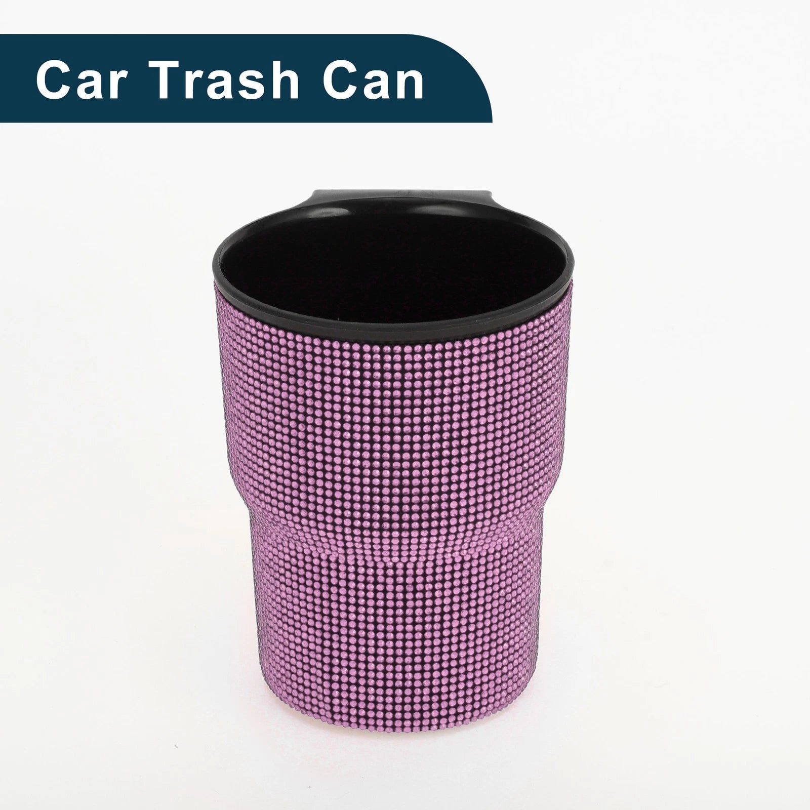 Car Trash Can for Universal Use (Portable, Seat Back, ABS, Pink)