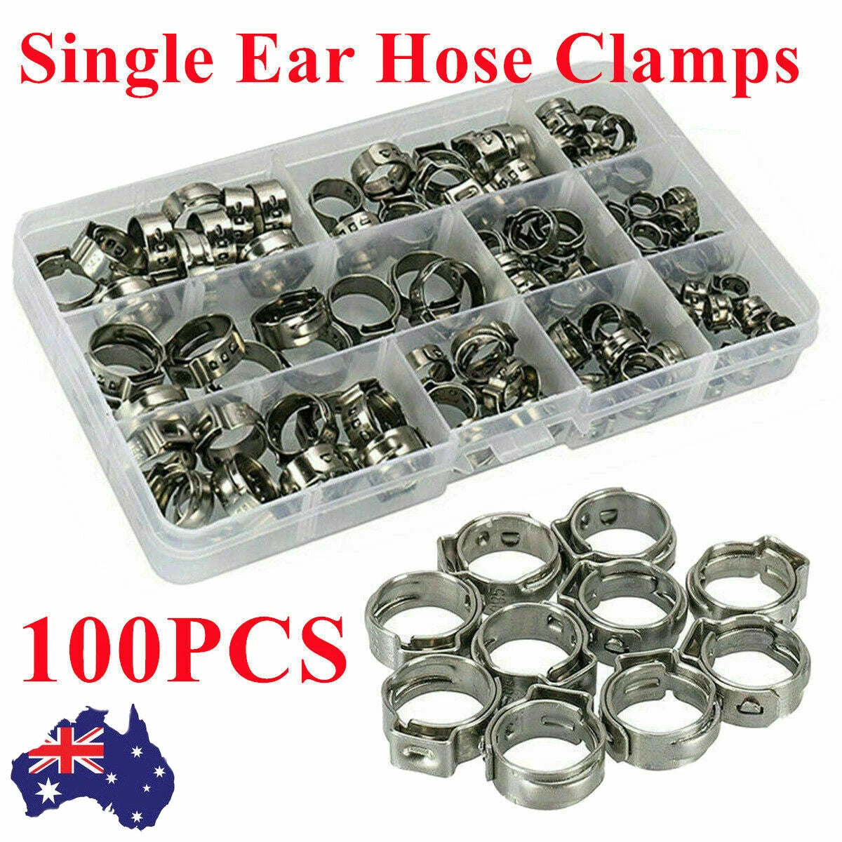 Hose Clamps Clips Set for Gear Pipe (45/60/100/150 pcs)