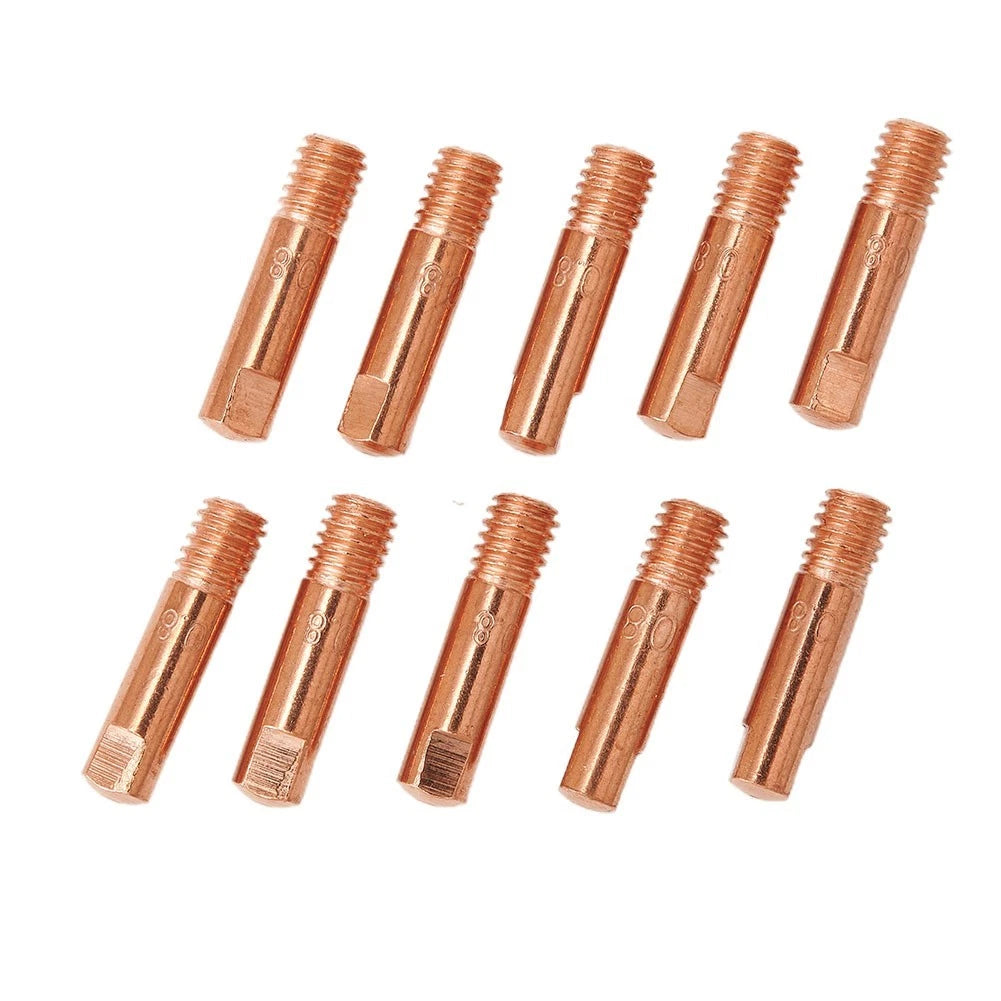 2 Shroud & 10pcs MB15 Welding Contact Tips 0.8mm for Welding Equipment