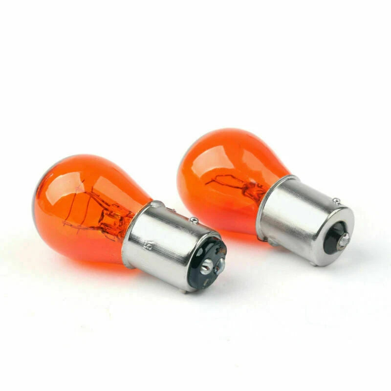 4X Smoke Turn Signal Lens Bulbs for Harley Softail Dyna Sportster (2002–Present) T9