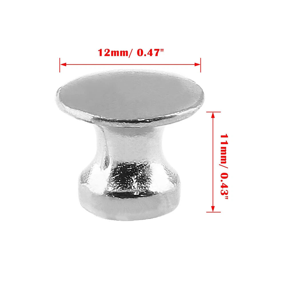 12Pcs Silver Vintage Mini Knob Pull Handle for Cabinet Jewelry Box