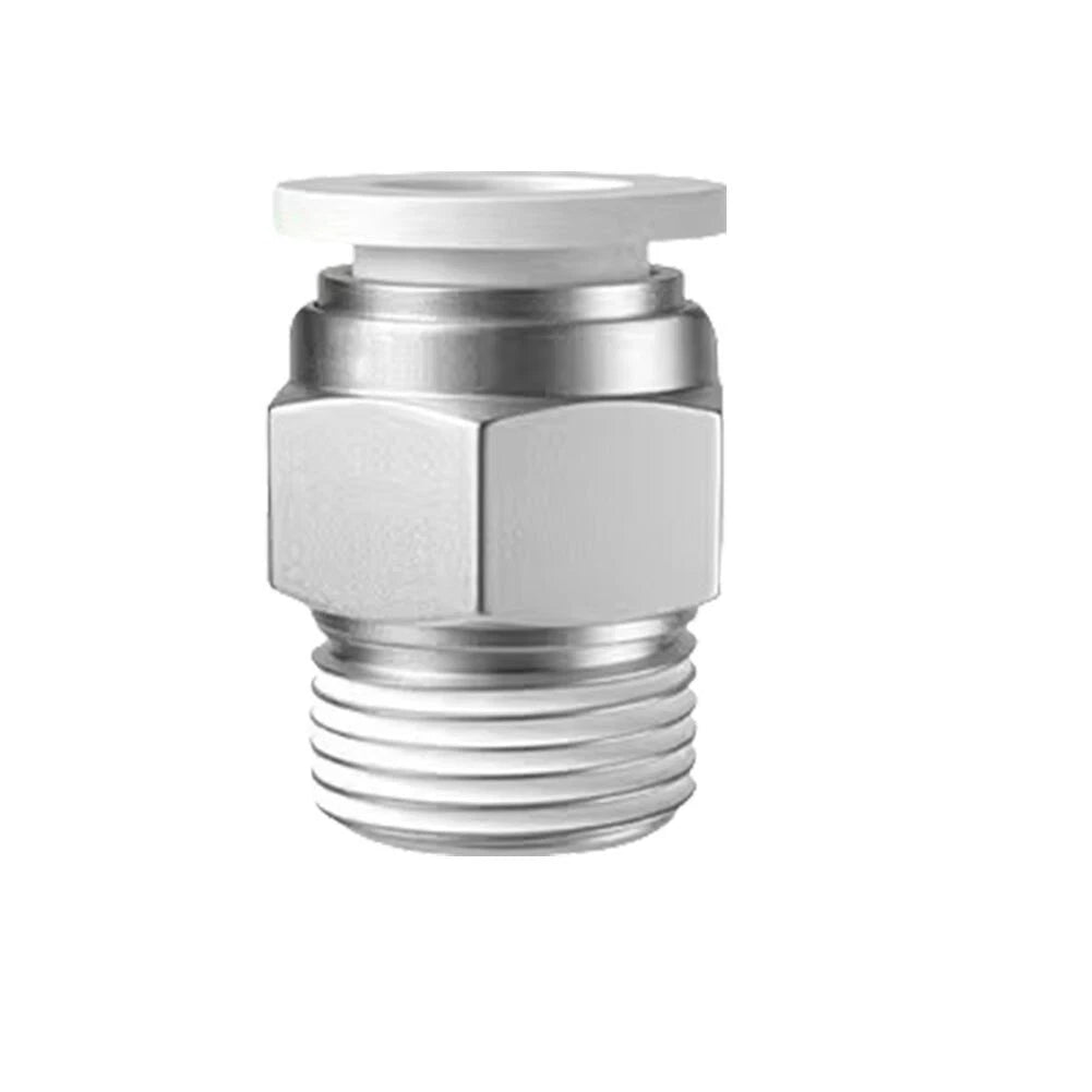 10 PC802 Threaded Connectors for PU Hose Connections