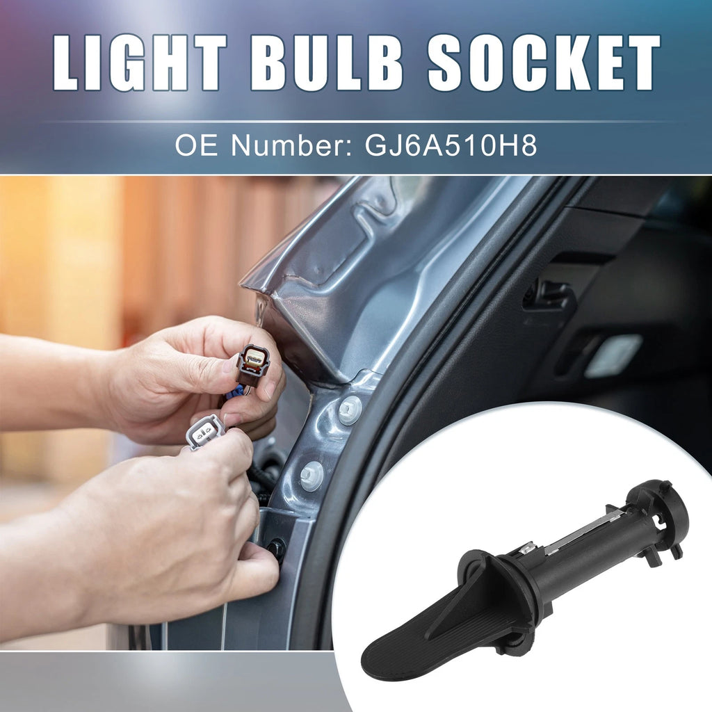 Headlight Bulb Socket Replacement for Mazda 6 (2003–2008) Black