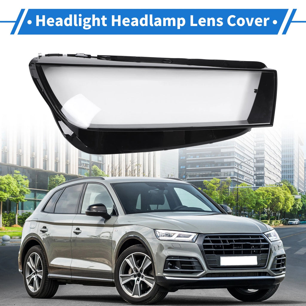 Headlight Lens Cover Front Right Replacement for Audi Q5 (2018–2020)