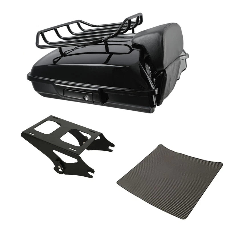 Razor Trunk Backrest Pad Mount Rack for Harley Touring Road Glide (2014–2026)