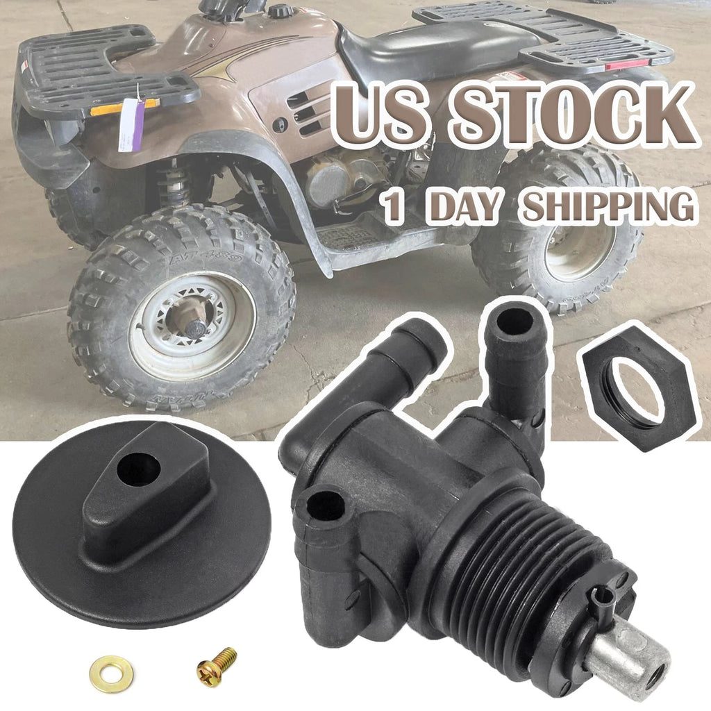Fuel Valve Petcock 3 Way & Knob Nut for Polaris Sportsman 335 400 500 (1996–2008)