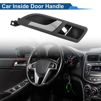 Rear Left Passenger Side Interior Door Handle for VW Skoda (2001–2008) Gray Chrome