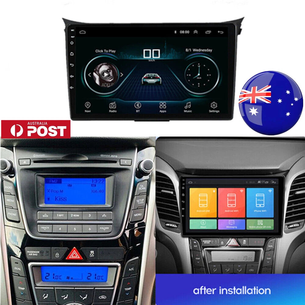 9" Android 10.1 Car Stereo GPS Navigation for Hyundai i30 (2012–2016)