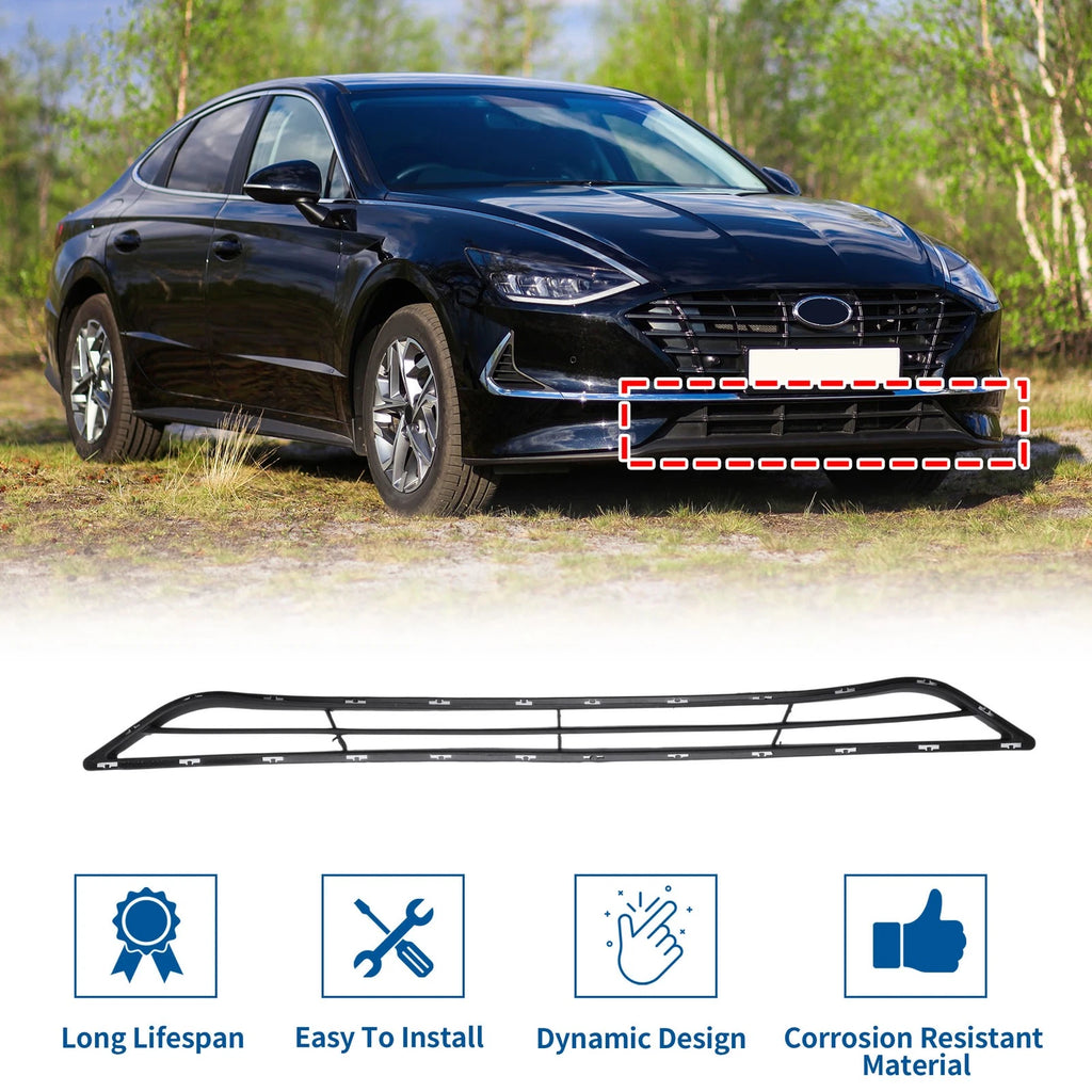Lower Grille Front Bumper Grille Replacement for Hyundai Sonata (2014–2014)