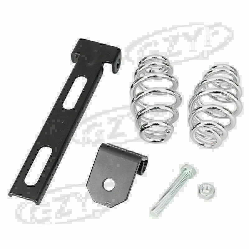 1pcs Sliding T-Bar + 2pcs Solo Seat Barrel Spring Mounting Kit fit Moto Seat mo