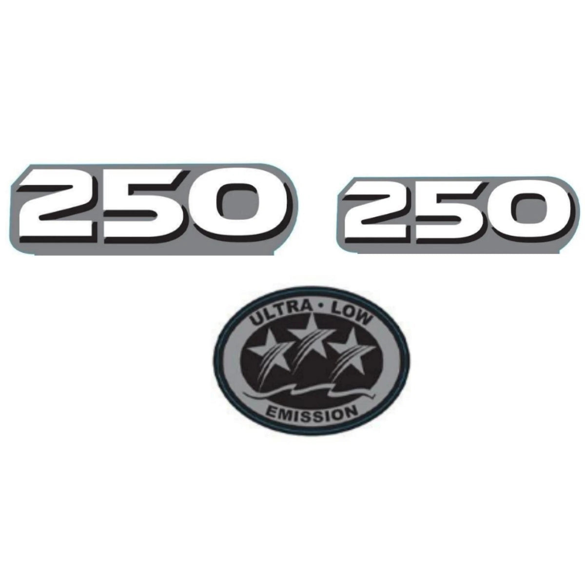 250 HP Horsepower Label Decal Sticker fit Yamaha Outboard Engine Cover