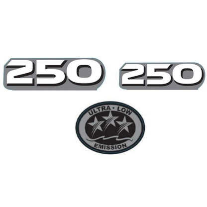 250 HP Horsepower Label Decal Sticker fit Yamaha Outboard Engine Cover
