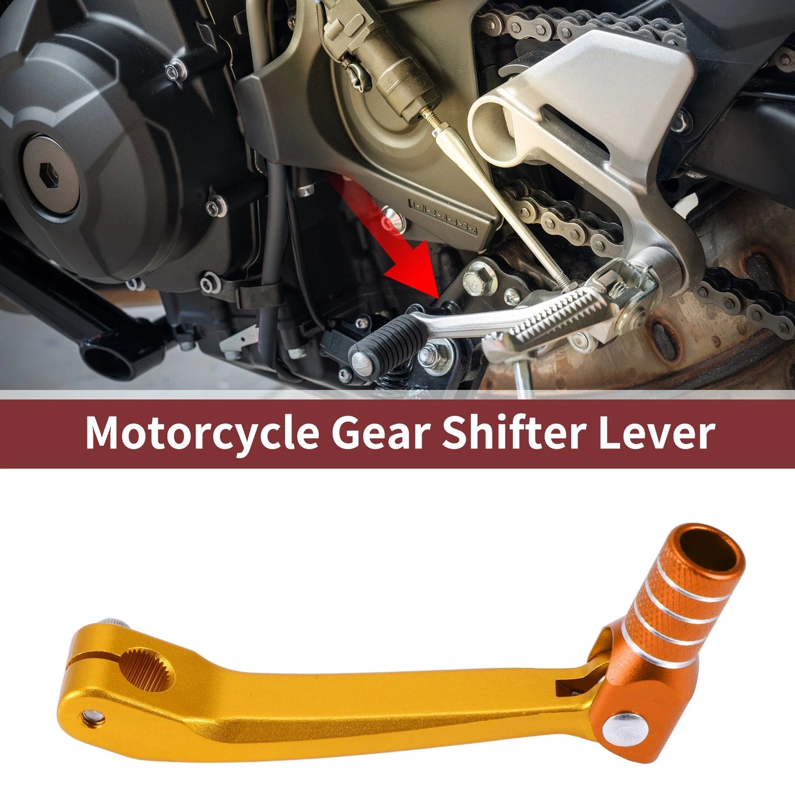 Gear Shift Lever Replacement for Honda CRF150F (2003–2021) Gold Tone