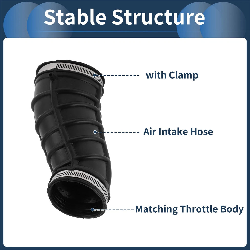 Engine Air Intake Hose for Ford Excursion (2000–2003) No.F81Z-9C681-BA Rubber Clamp
