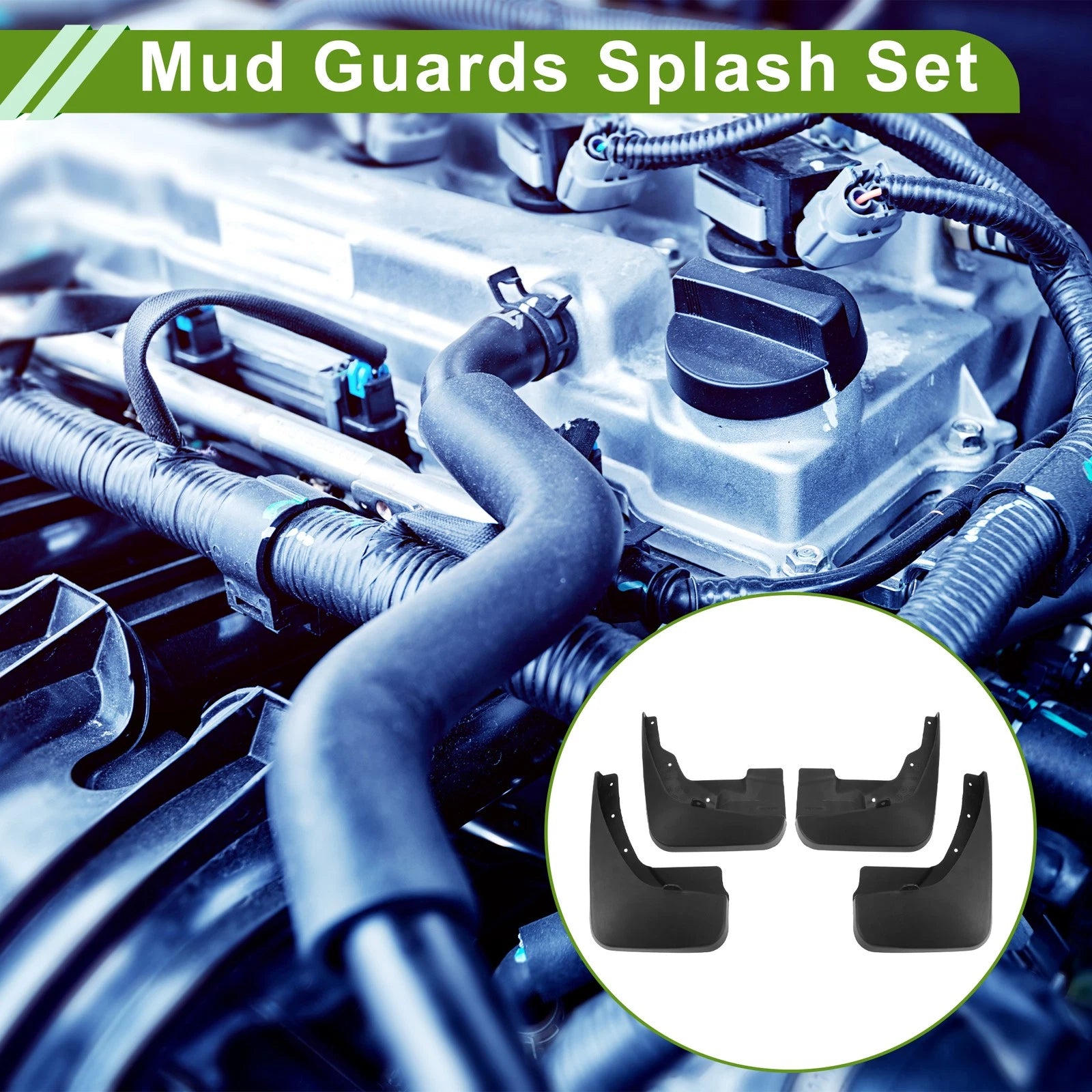 Mud Flaps Splash Guards 1 Set Front for Dodge Journey (2007–2021)