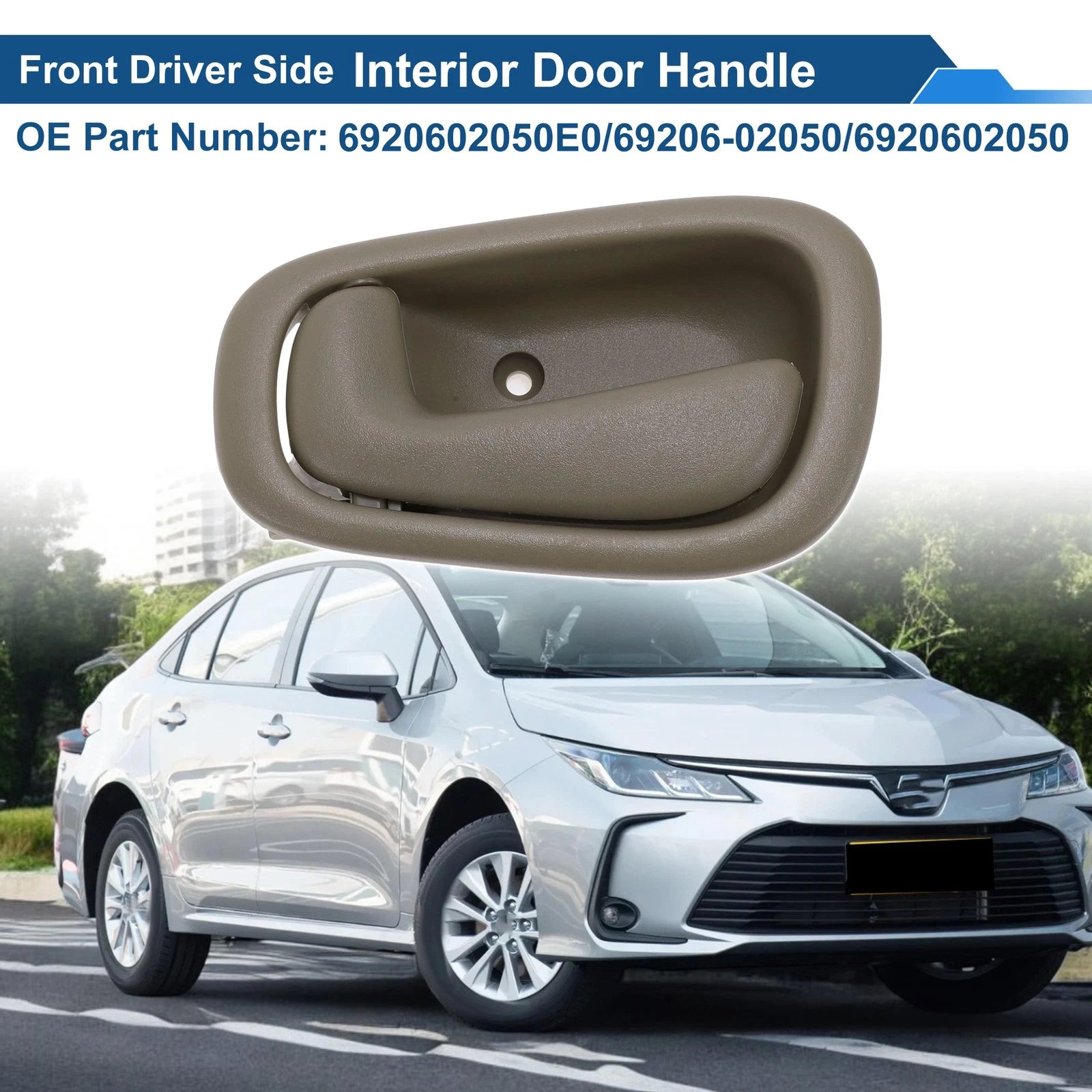 Front Passenger Side Interior Door Handle Replacement for Toyota Corolla (1998–2002)