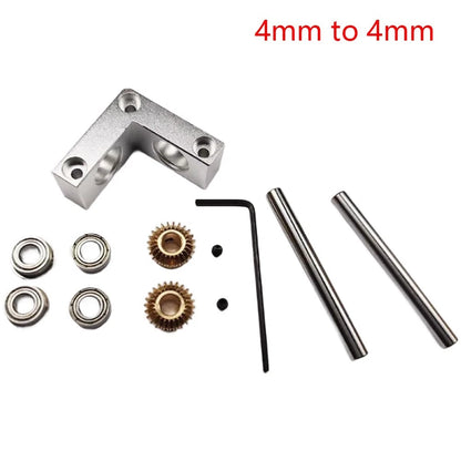 Right Angle Gearbox for Mini (4mm 5mm Shaft, 50mm Length)