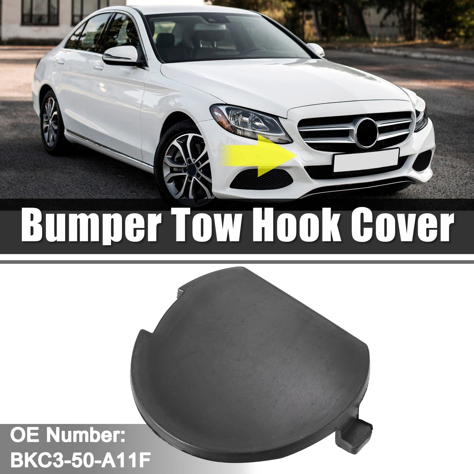 Front Bumper Tow Eye Hook Cover Cap for Mazda 3 Axela (2014–2016)