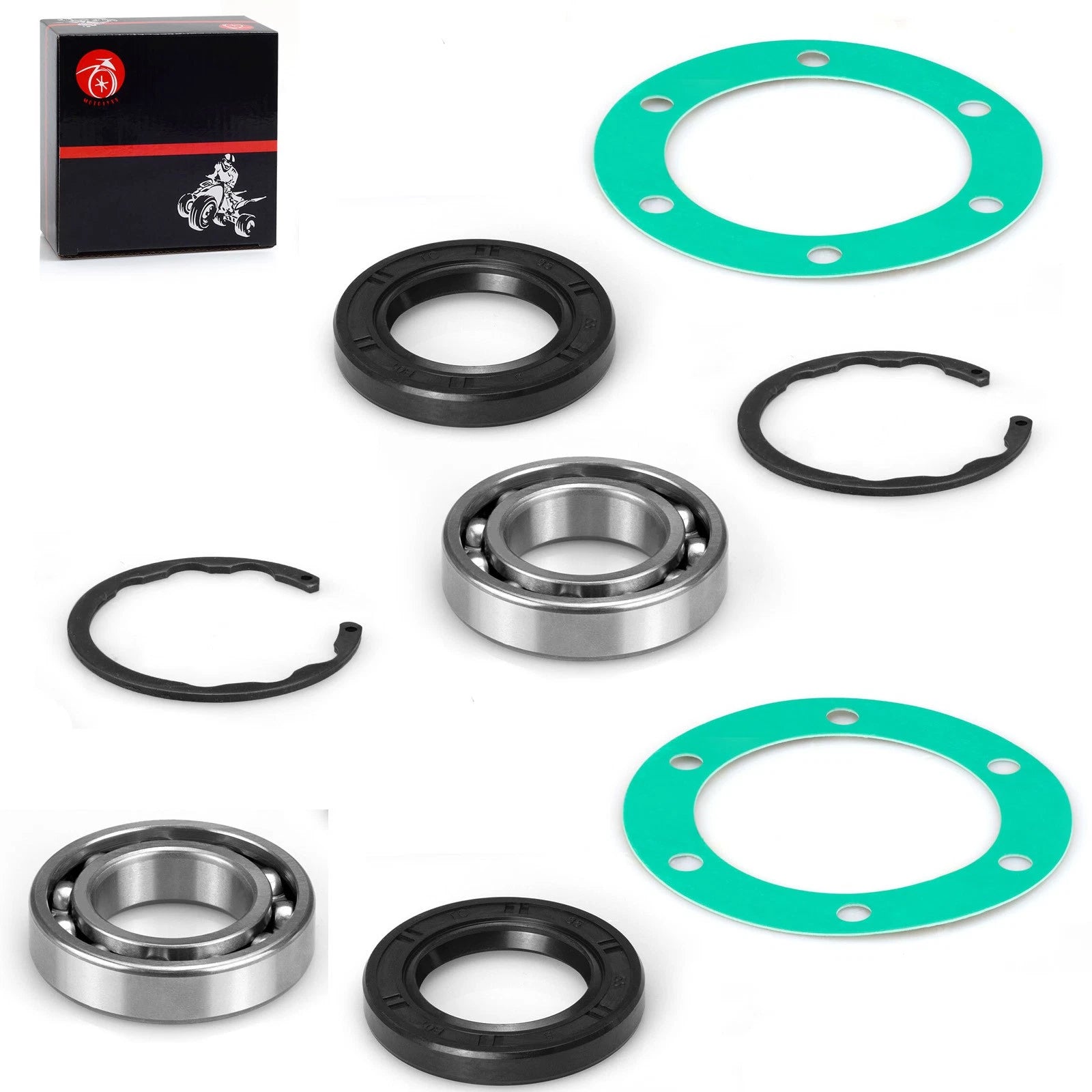 Rear Axle Bearing Seal Gasket Kit for Kawasaki Mule 4000 4010 (2005–2016) 92045-1208