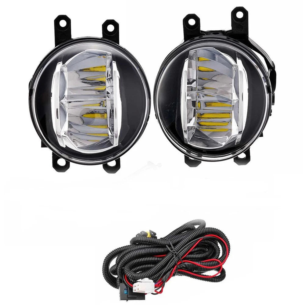 2X LED Fog Light Assembly Harness & Bezel Kit for Toyota RAV4 (2019–2022)