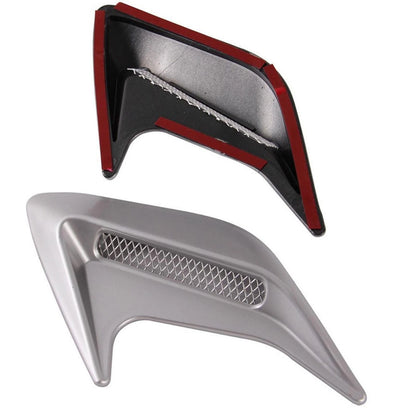 2 Pack Side Vent Air Flow Fender Intake Stickers for Universal Vehicles