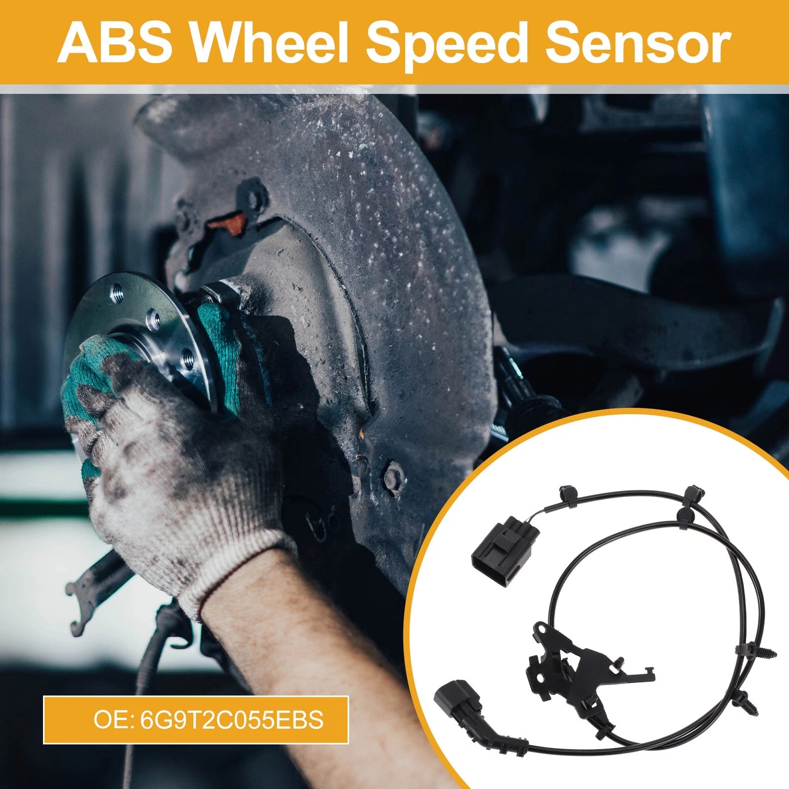 ABS Wheel Speed Sensor for Ford Focus (2000–2011) No. 6G9T2C055EB S