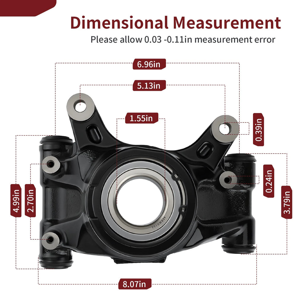 Rear Left Knuckle Set 52260-HL4-A00 for Honda Pioneer 1000 (2016–2024)