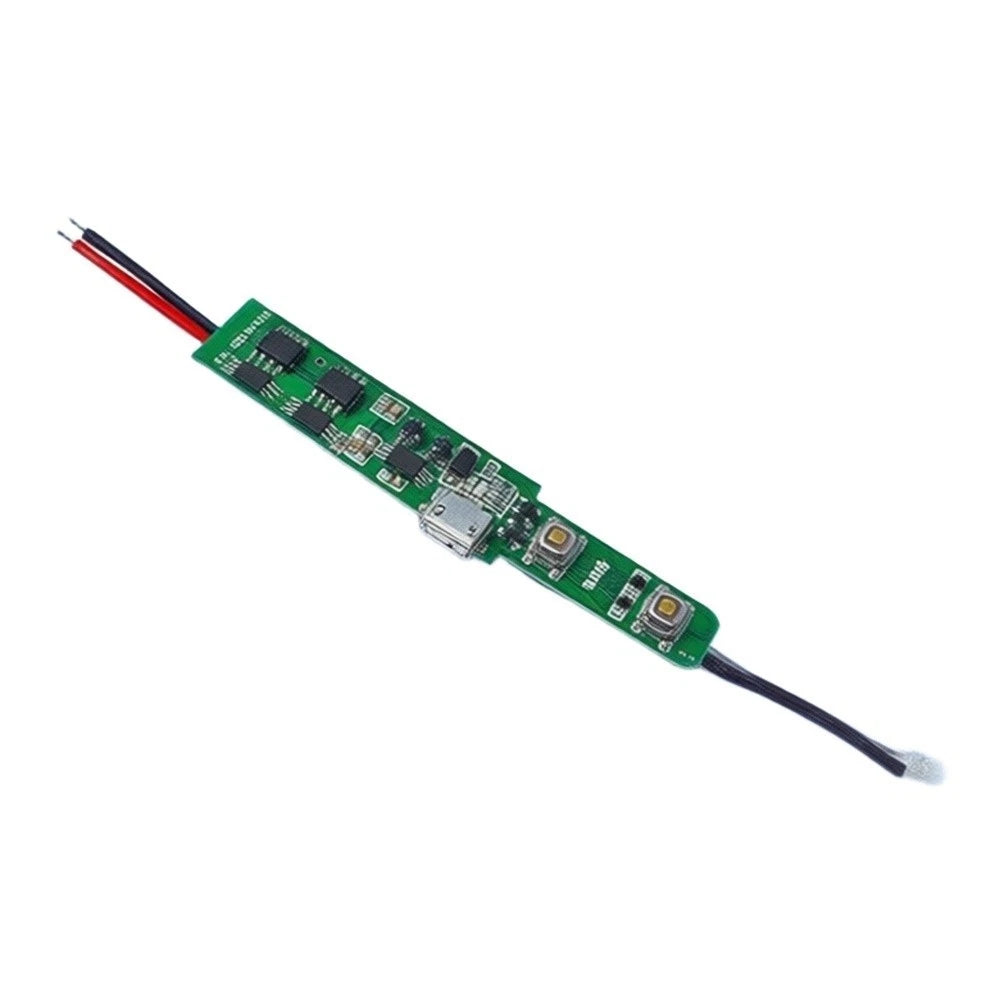Rechargeable Screwdriver Controller Board with LED for Universal Use (130mm x 10mm x 3mm)