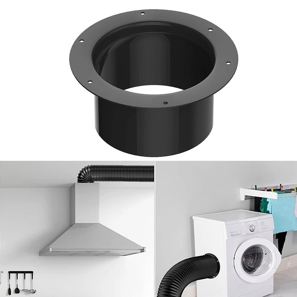 ABS wall flange connector for ventilation pipe air ducting connection