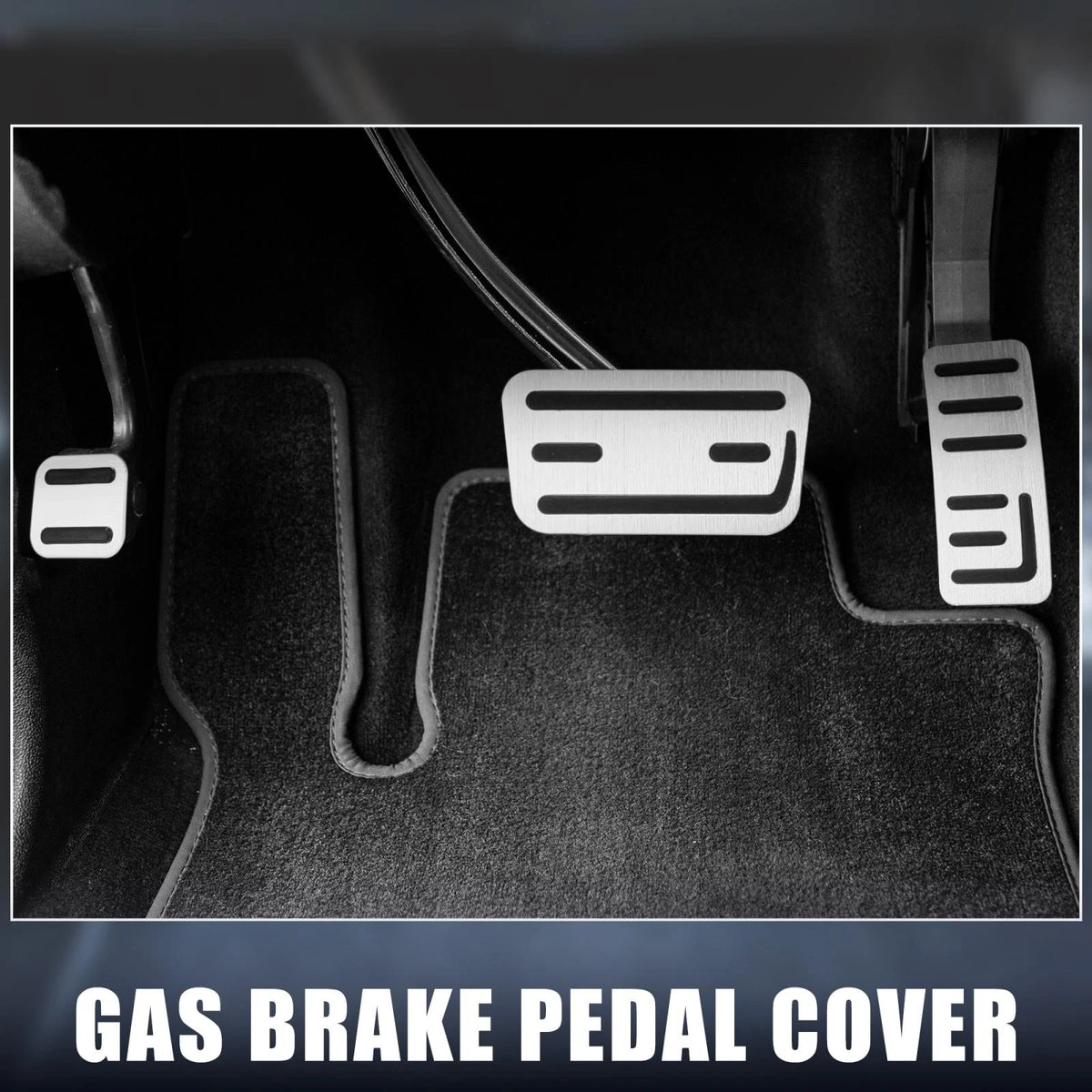Pedal Pad Footrest Kit Replacement for Honda Fit 2021 Silver Tone