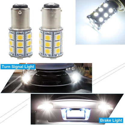 Pair 27-SMD BA15D Cabin Light Bulb for Marine Boat (1004 1076 1142)