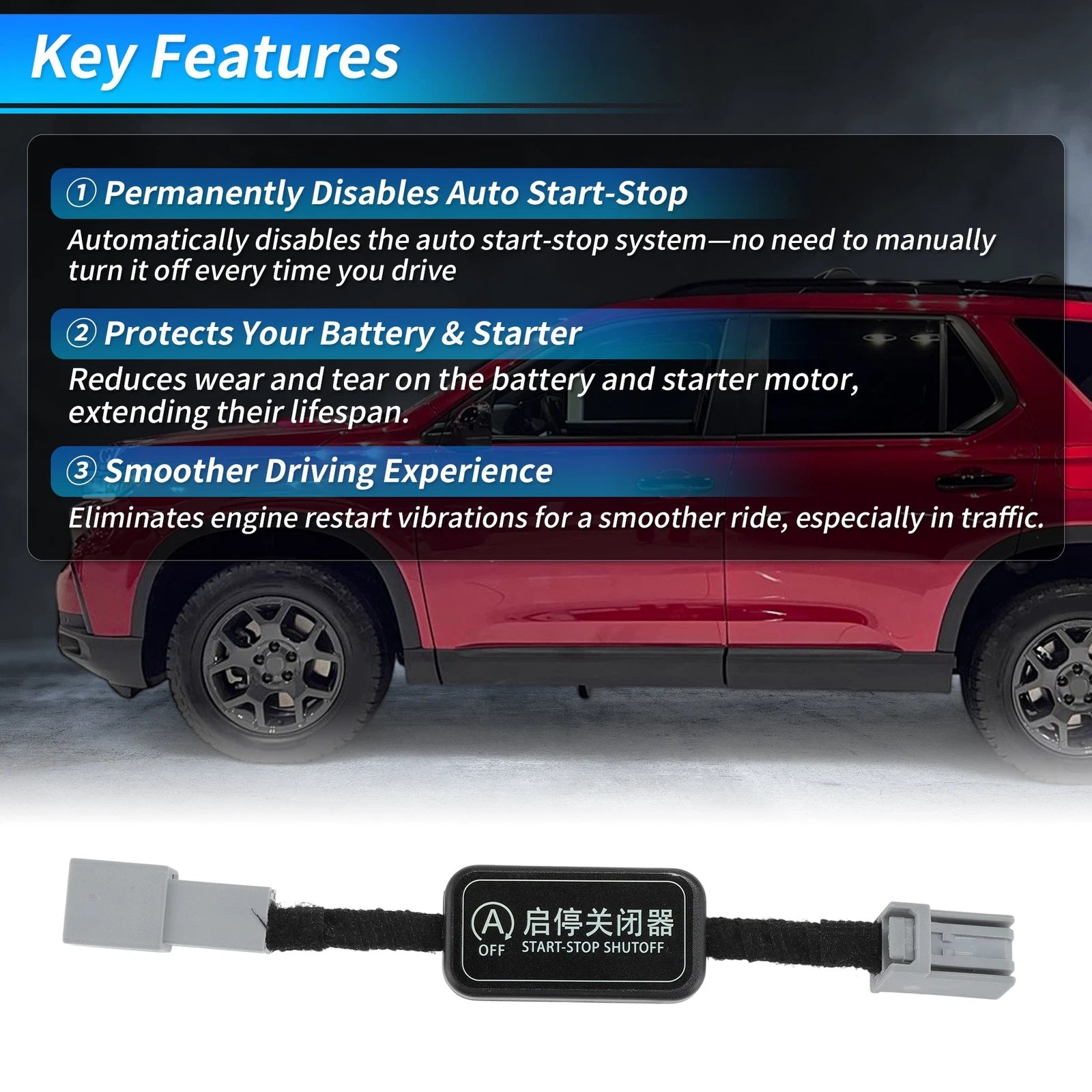 Auto Start Stop Eliminator for Honda Pilot (2023–2025)