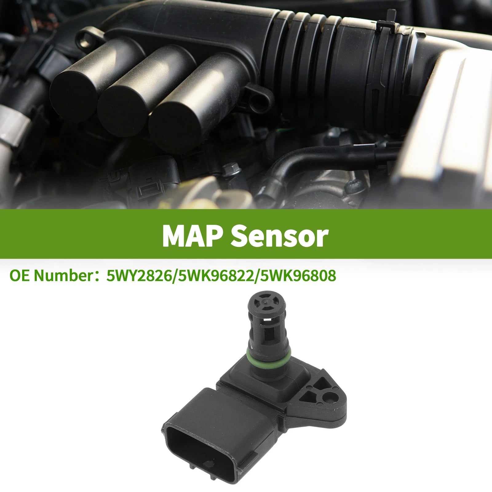 Manifold Absolute Pressure MAP Sensor OEM Replacement for Hyundai i10 (2007–2015)