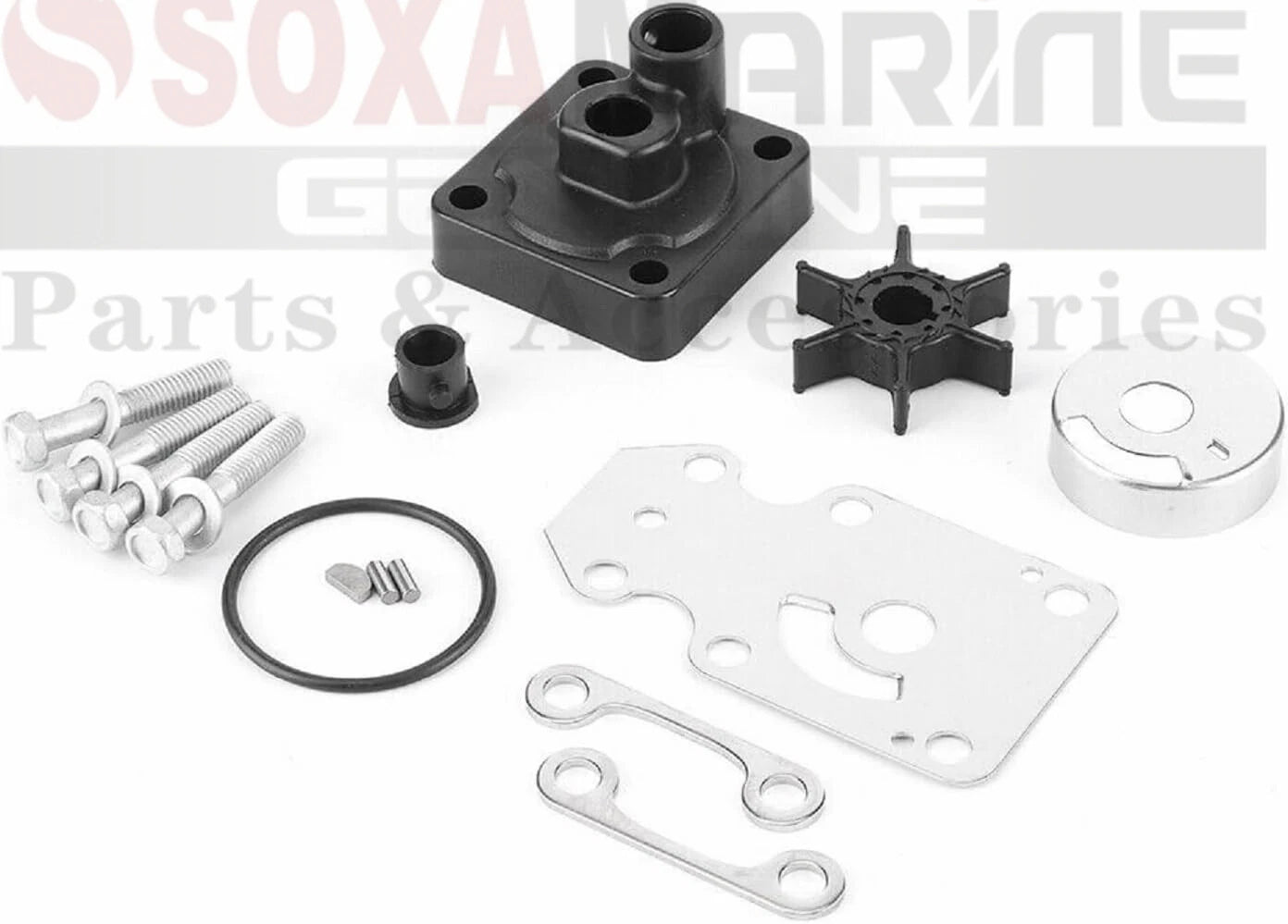 Water Pump Rebuild Kit for Yamaha Marine F15C F20 (18-3479, 6AH-W0078-00)