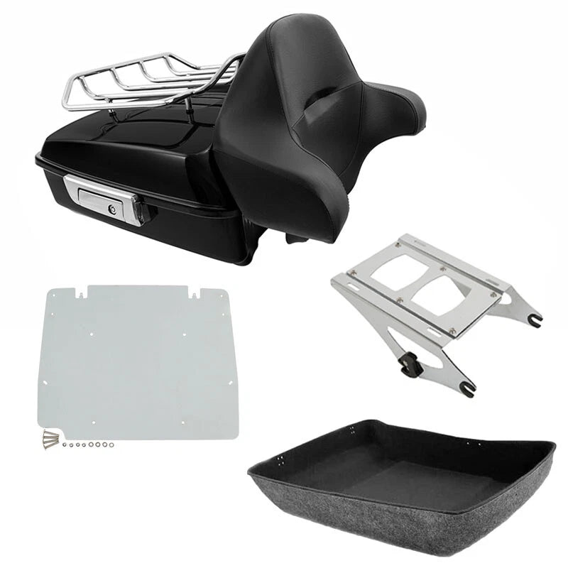 Chopped Trunk Backrest Rack for Harley Touring Electra Glide (2014–2026)