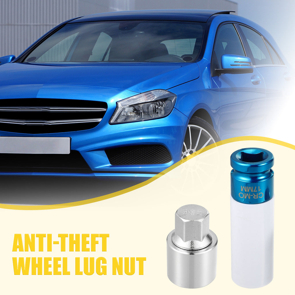 Wheel Lock Lug Nut Set with Protector for Mercedes Benz (2005–2015)