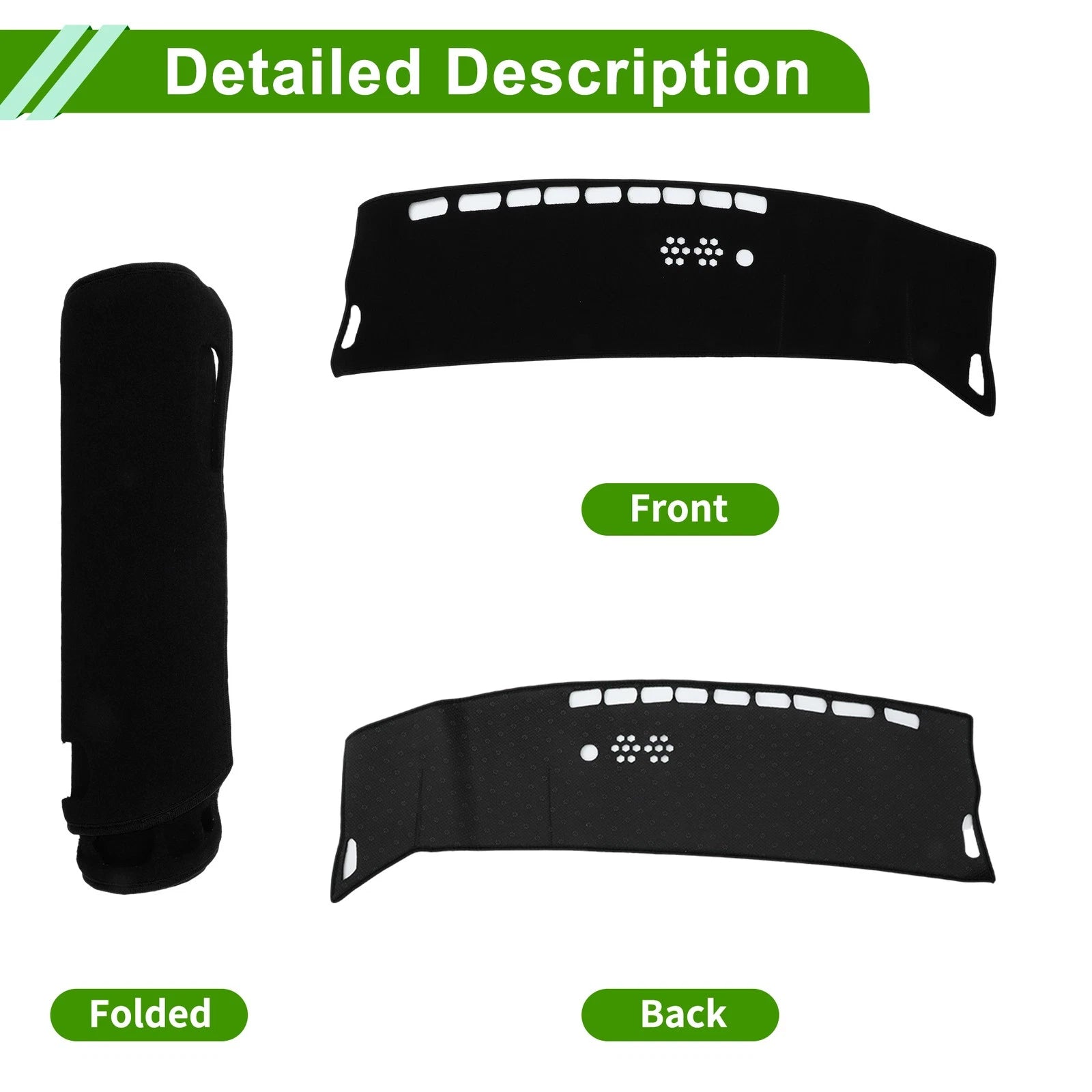 Dashboard Cover for Kia Niro (EV/PHEV/H EV) (2023–2025) Polyester Black