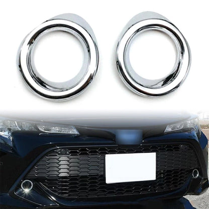 Chrome Front Fog Lamp Frame Cover Trim for Toyota Corolla Hatchback (2019–2020)