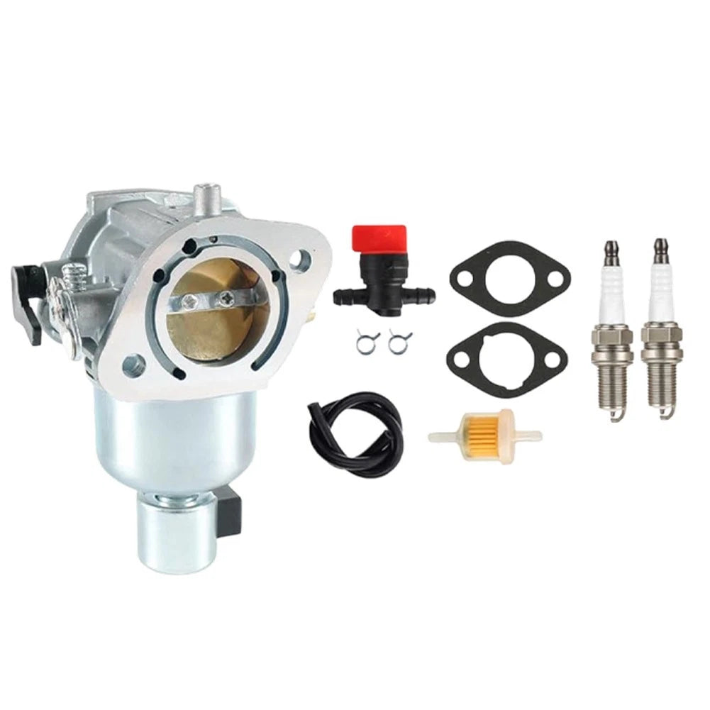Carburetor with 2 Gaskets, 2 Clamps, Switch, Fuel Filter for Kawasaki Mowers