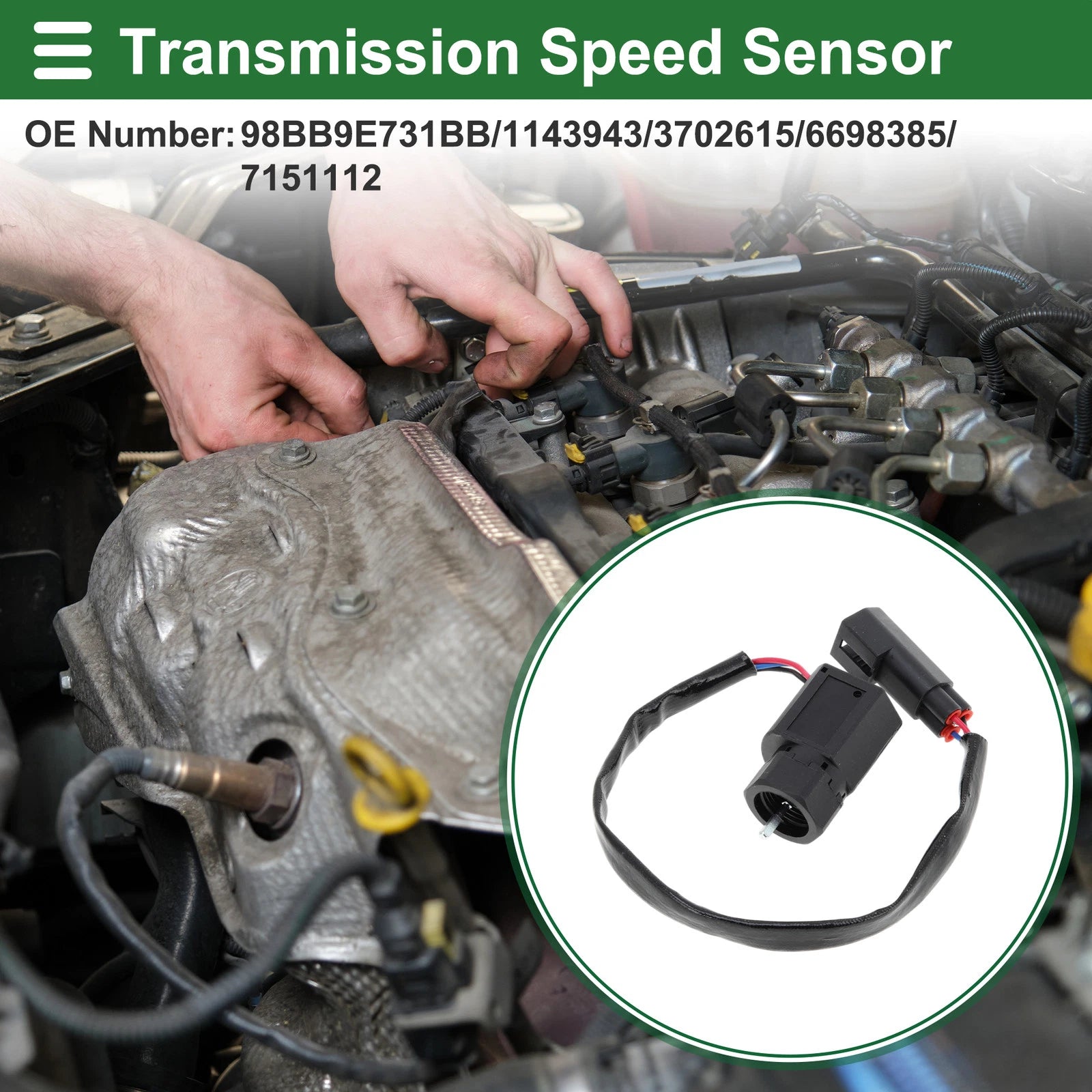 1 Pc No.98BB9E731BB Transmission Speed Sensor for Ford Escort (1998–2000)