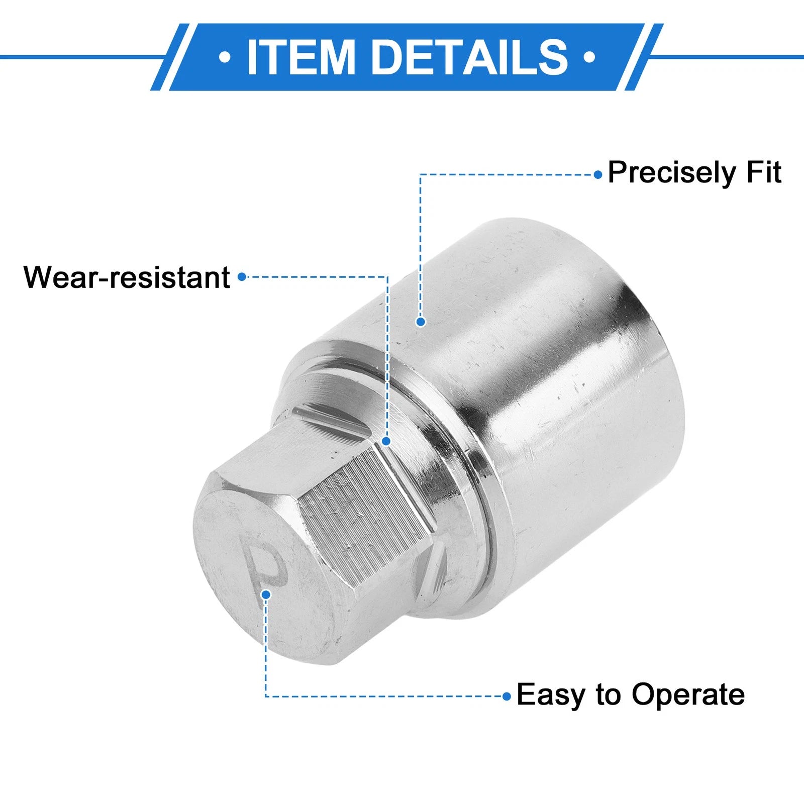 Type P Wheel Lock Lugnut Antitheft Key Socket for Skoda VW