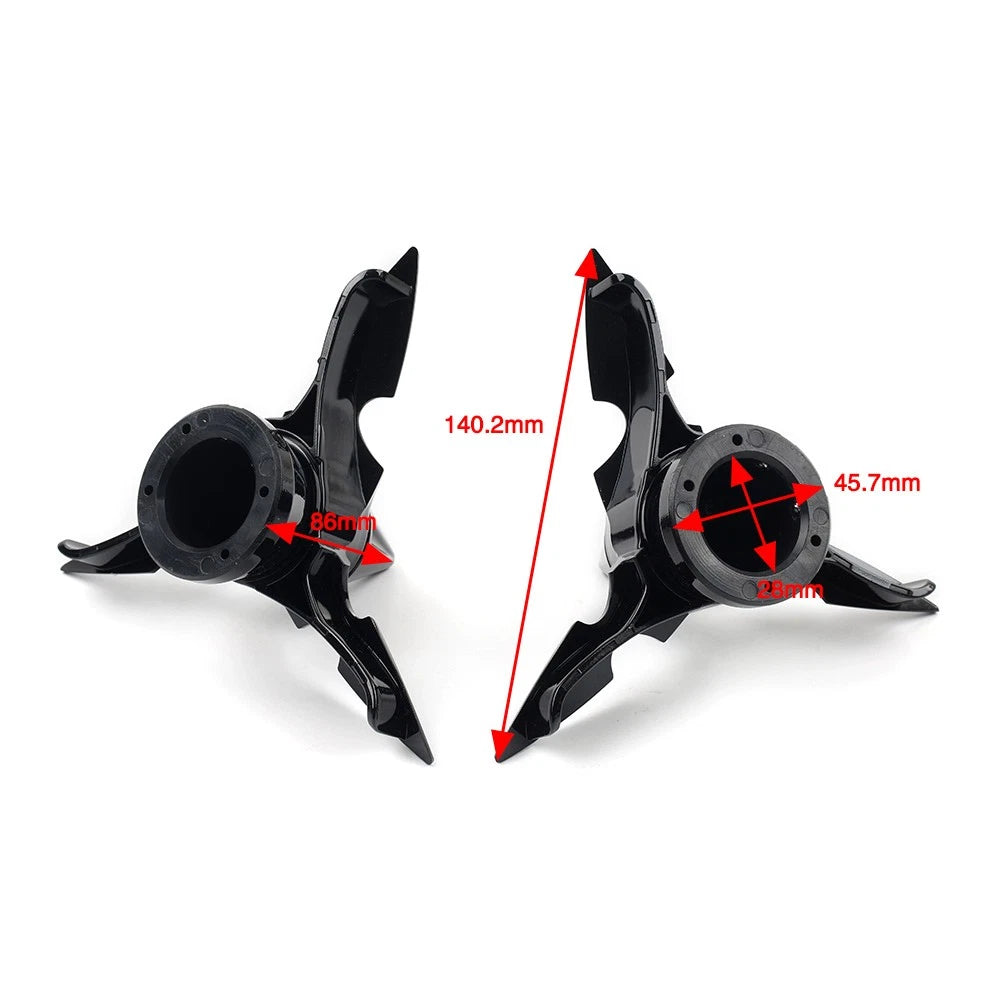 2X Spun Blade Spinning Front Axle Cap Nut Cover for Harley Softail Dyna