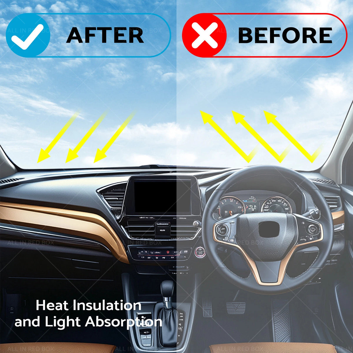 Non-Slip Dash Mat for Honda City (2014–2018) GM6 Series