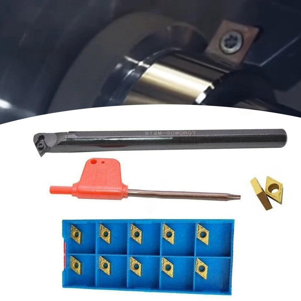 S12M SDWCR07 Holder + DCM7070204 Inserts for Precise Machining