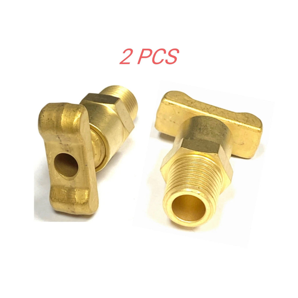 2X Cylinder Block Drain Tap 1/4" for Volvo Penta Mercruiser (82745-1, 18-4218, 16951Q1)