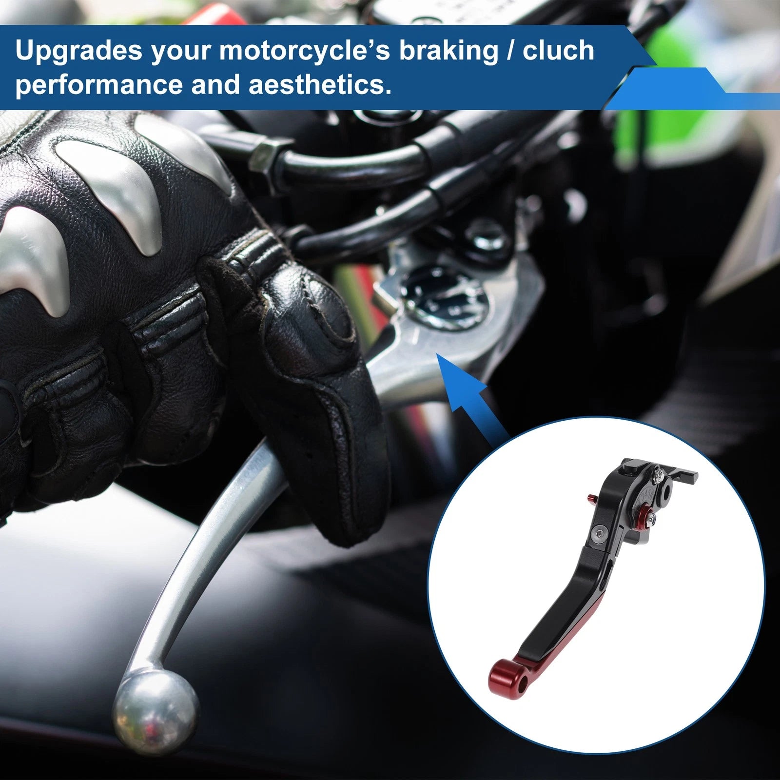 Adjustable Brake Clutch Levers Pair for Honda X11 1999–2002 Black Red